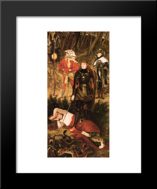 Triumph Of The Will The Challenge 20x24 Black Modern Wood Framed Art Print Poster by Tissot, James