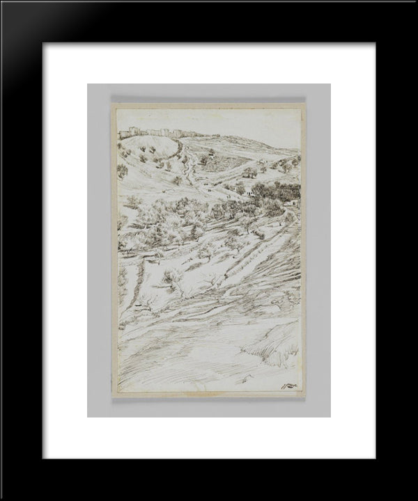 Valley Of Jehoshaphat 20x24 Black Modern Wood Framed Art Print Poster by Tissot, James