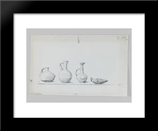 Vases Of Judea 20x24 Black Modern Wood Framed Art Print Poster by Tissot, James