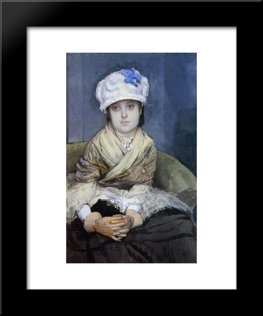 Waiting 20x24 Black Modern Wood Framed Art Print Poster by Tissot, James