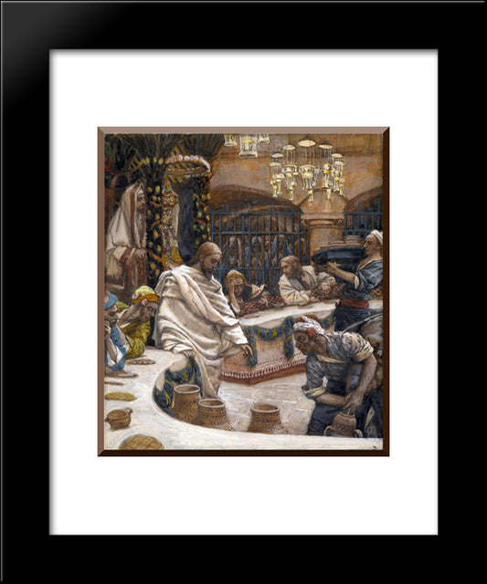 Weddding At Cana 20x24 Black Modern Wood Framed Art Print Poster by Tissot, James