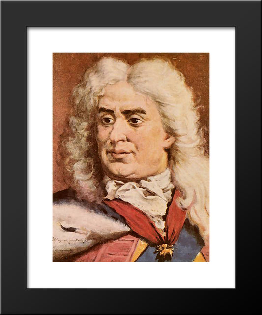 Augustus Ii The Strong 20x24 Black Modern Wood Framed Art Print Poster by Matejko, Jan