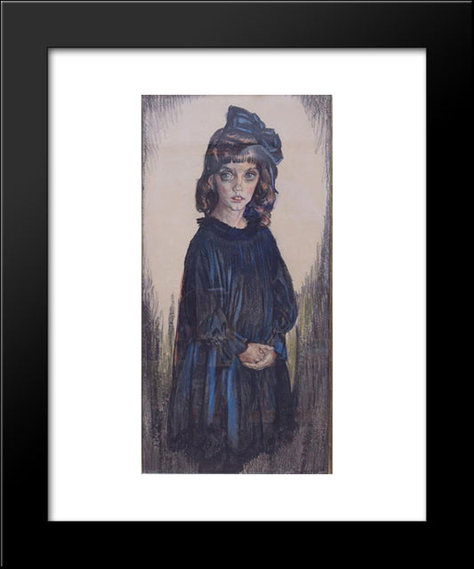 The Daughter Of Sormani 20x24 Black Modern Wood Framed Art Print Poster by Sluyters, Jan