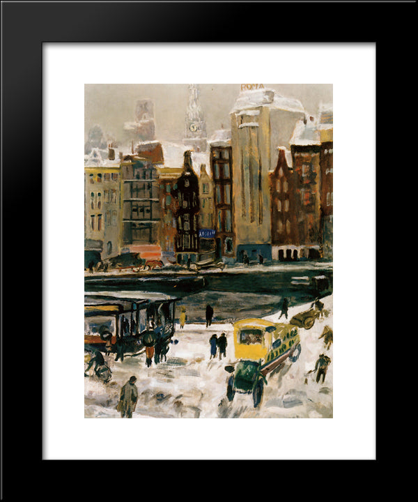 Townview, Amsterdam Het Rokin 20x24 Black Modern Wood Framed Art Print Poster by Sluyters, Jan