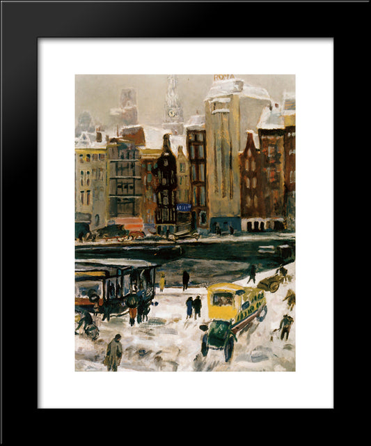 Townview, Amsterdam Het Rokin 20x24 Black Modern Wood Framed Art Print Poster by Sluyters, Jan