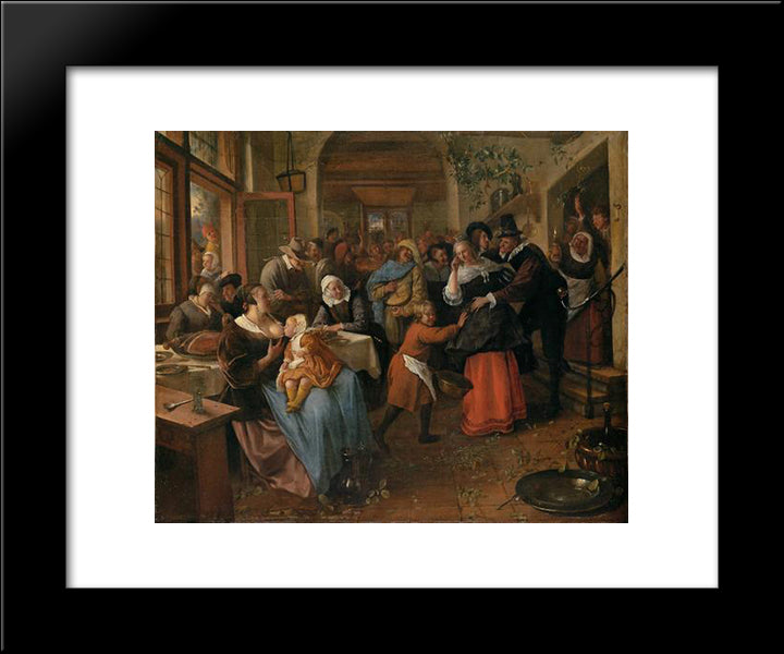 Cheated Groom 20x24 Black Modern Wood Framed Art Print Poster by Steen, Jan