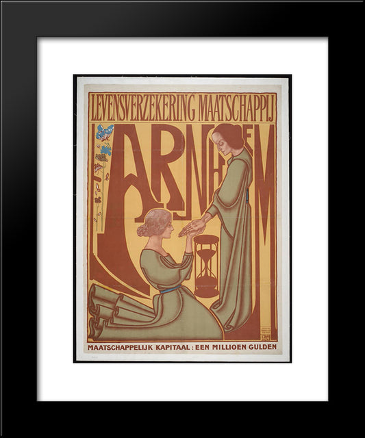 Arnhem Life Insurance Company 20x24 Black Modern Wood Framed Art Print Poster by Toorop, Jan