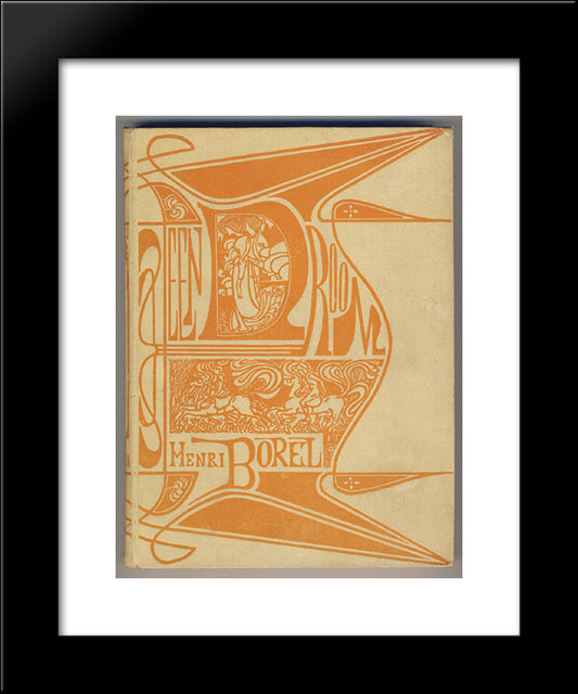 Cover For 'A Dream' By Henri Borel 20x24 Black Modern Wood Framed Art Print Poster by Toorop, Jan