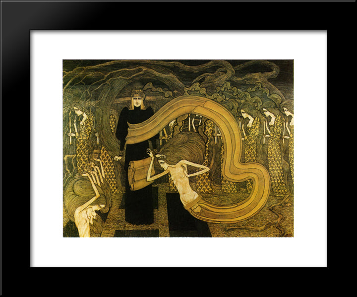 Fatality 20x24 Black Modern Wood Framed Art Print Poster by Toorop, Jan