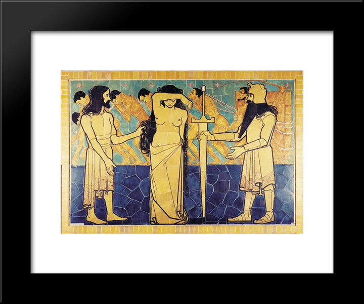 Wall Decoration For Beurs Van Berlage Cafe 20x24 Black Modern Wood Framed Art Print Poster by Toorop, Jan