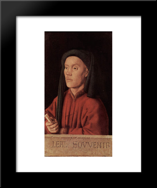 Portrait Of A Young Man 20x24 Black Modern Wood Framed Art Print Poster by van Eyck, Jan