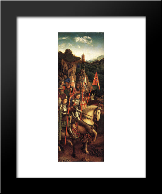 The Soldiers Of Christ 20x24 Black Modern Wood Framed Art Print Poster by van Eyck, Jan