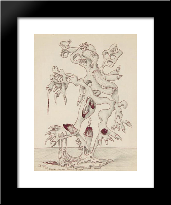 Hantee Par Une Aurore Fragile 20x24 Black Modern Wood Framed Art Print Poster by Serpan, Jaroslav