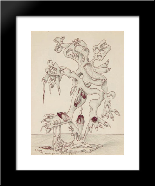 Hantee Par Une Aurore Fragile 20x24 Black Modern Wood Framed Art Print Poster by Serpan, Jaroslav