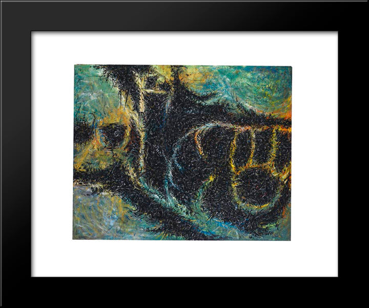 Sczujltnkffk 20x24 Black Modern Wood Framed Art Print Poster by Serpan, Jaroslav