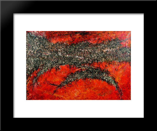 Waanswu 20x24 Black Modern Wood Framed Art Print Poster by Serpan, Jaroslav