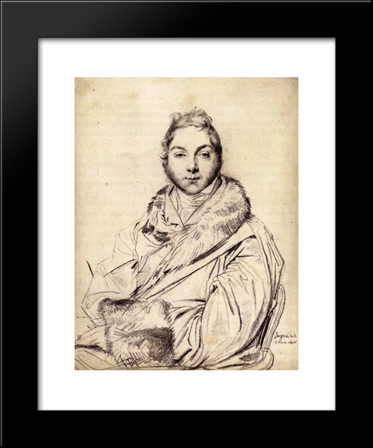 Alexander Baillie 20x24 Black Modern Wood Framed Art Print Poster by Ingres, Jean Auguste Dominique