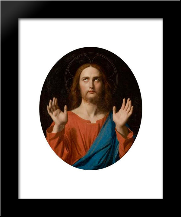 Christ 20x24 Black Modern Wood Framed Art Print Poster by Ingres, Jean Auguste Dominique