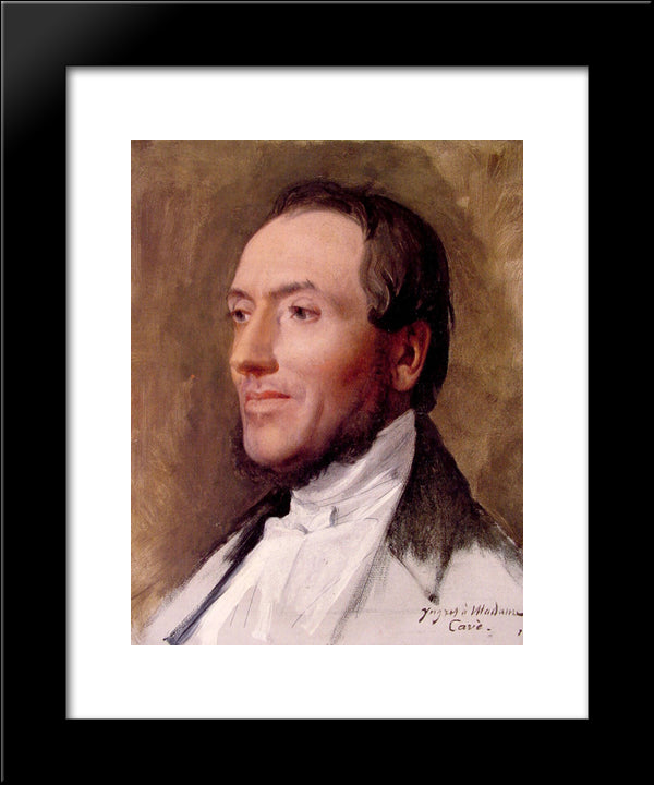 Hygin-Edmond-Ludovic-Auguste Cave 20x24 Black Modern Wood Framed Art Print Poster by Ingres, Jean Auguste Dominique