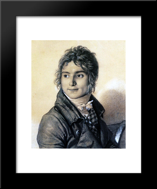 Jean Charles Auguste Simon 20x24 Black Modern Wood Framed Art Print Poster by Ingres, Jean Auguste Dominique