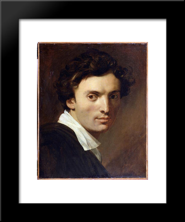 Jean Pierre Cortot 20x24 Black Modern Wood Framed Art Print Poster by Ingres, Jean Auguste Dominique
