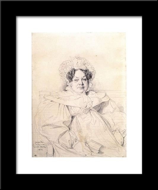 Madame Louis-Francois Bertin 20x24 Black Modern Wood Framed Art Print Poster by Ingres, Jean Auguste Dominique