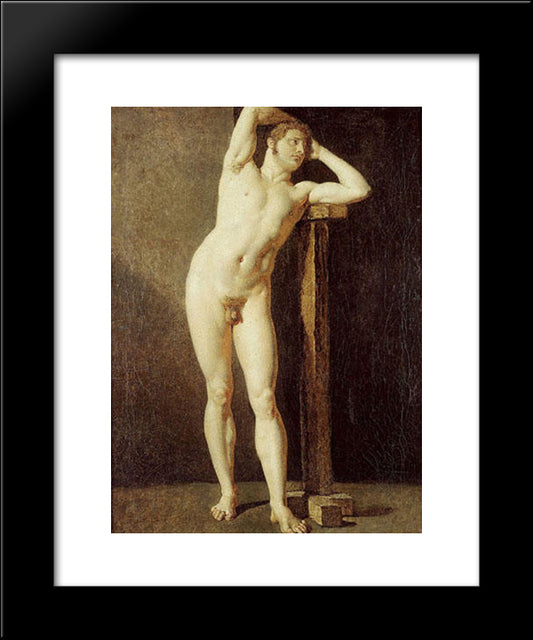 Male Nude 20x24 Black Modern Wood Framed Art Print Poster by Ingres, Jean Auguste Dominique