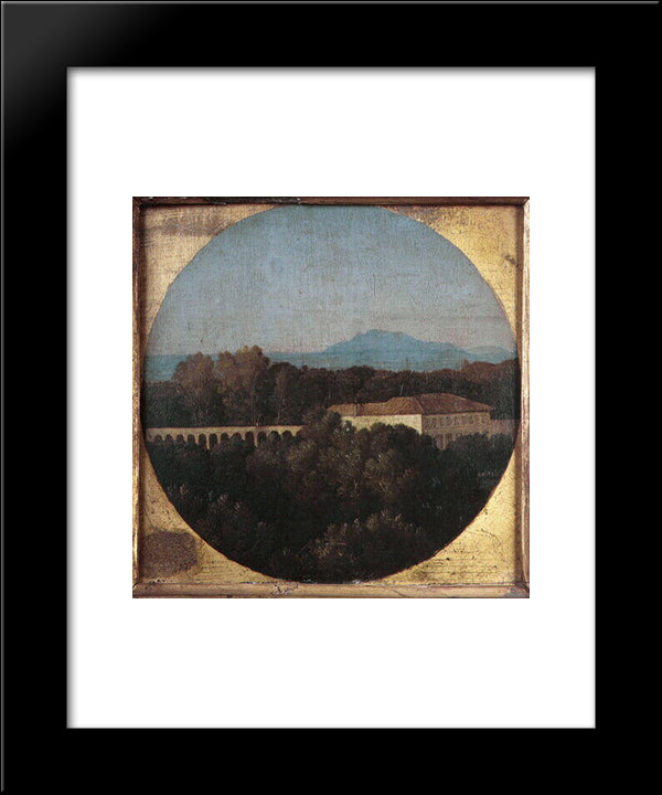 Orangery Villa Borghese 20x24 Black Modern Wood Framed Art Print Poster by Ingres, Jean Auguste Dominique