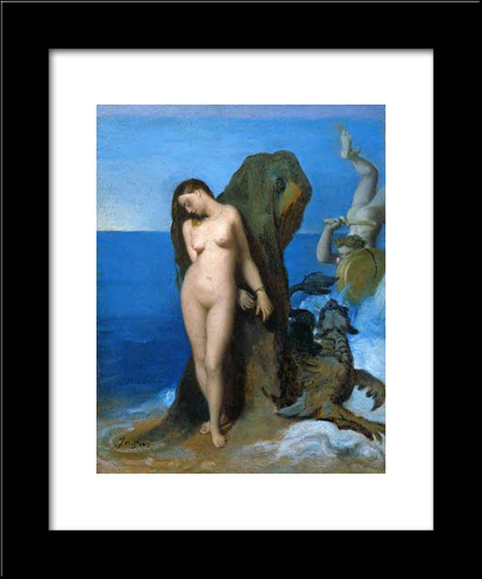 Perseus And Andromeda 20x24 Black Modern Wood Framed Art Print Poster by Ingres, Jean Auguste Dominique