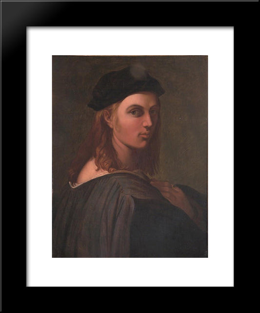 Portrait Of Bindo Altoviti 20x24 Black Modern Wood Framed Art Print Poster by Ingres, Jean Auguste Dominique