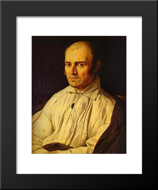 Portrait Of Frederic Desmarais 20x24 Black Modern Wood Framed Art Print Poster by Ingres, Jean Auguste Dominique