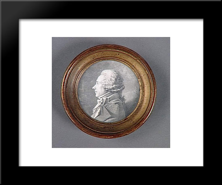 Portrait Of Jean-Marie Joseph Ingres 20x24 Black Modern Wood Framed Art Print Poster by Ingres, Jean Auguste Dominique