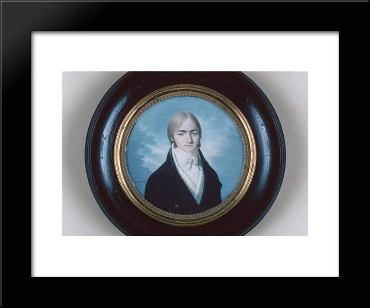 Portrait Of Mr. Ansar 20x24 Black Modern Wood Framed Art Print Poster by Ingres, Jean Auguste Dominique