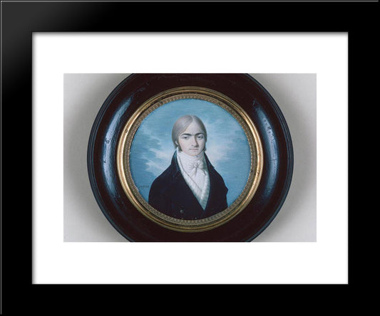 Portrait Of Mr. Ansar 20x24 Black Modern Wood Framed Art Print Poster by Ingres, Jean Auguste Dominique