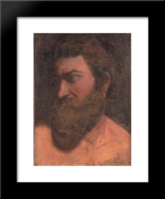 Study For Anacreon 20x24 Black Modern Wood Framed Art Print Poster by Ingres, Jean Auguste Dominique