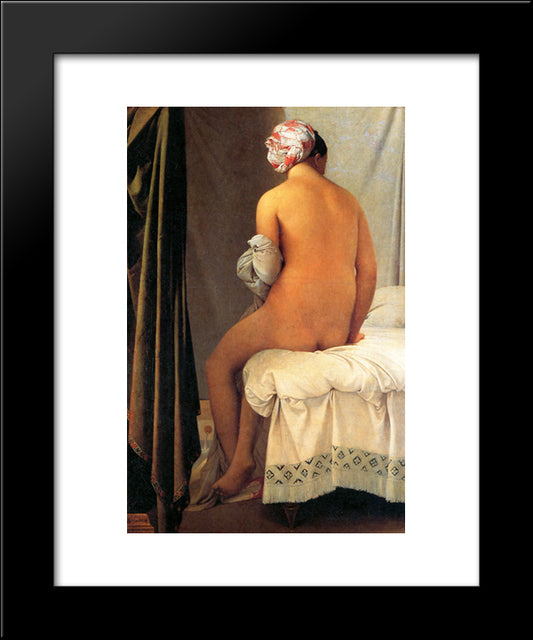 The Bather Of Valpincon 20x24 Black Modern Wood Framed Art Print Poster by Ingres, Jean Auguste Dominique