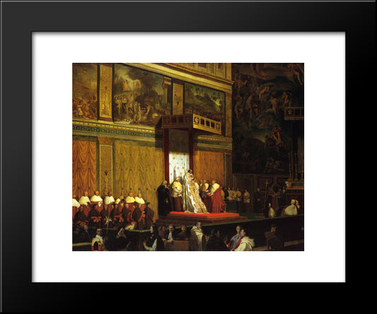 The Sistine Chapel 20x24 Black Modern Wood Framed Art Print Poster by Ingres, Jean Auguste Dominique