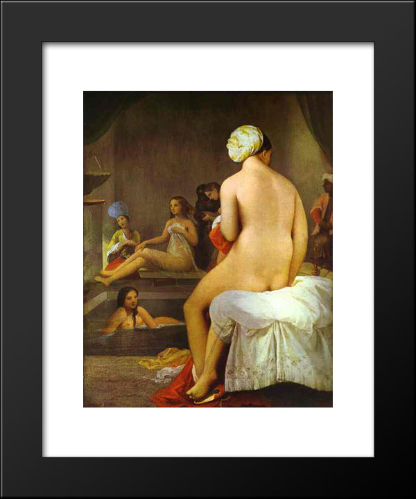 The Small Bather 20x24 Black Modern Wood Framed Art Print Poster by Ingres, Jean Auguste Dominique