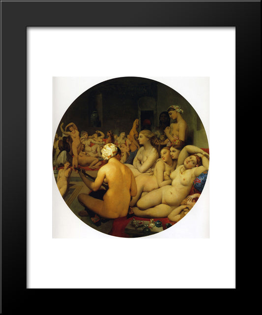 The Turkish Bath 20x24 Black Modern Wood Framed Art Print Poster by Ingres, Jean Auguste Dominique