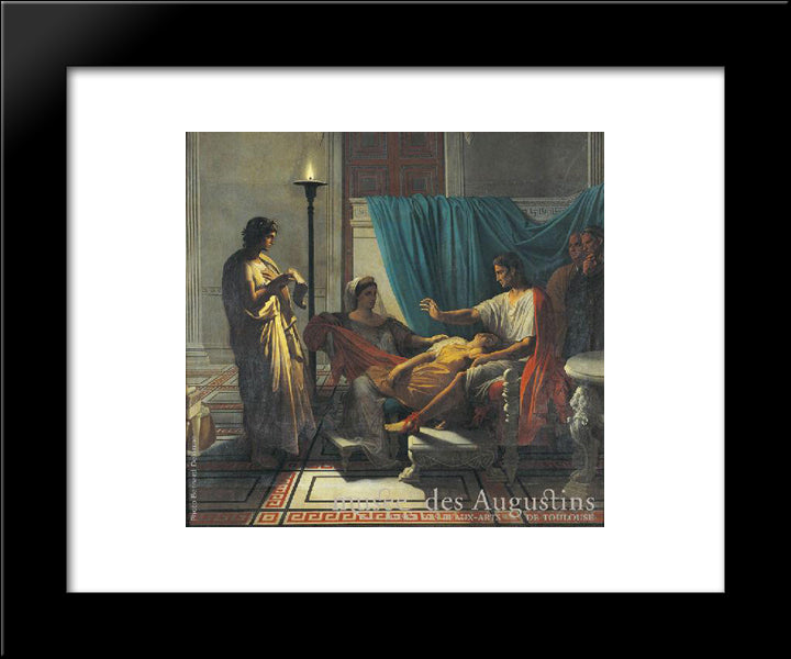 Tu Marcellus Eris 20x24 Black Modern Wood Framed Art Print Poster by Ingres, Jean Auguste Dominique