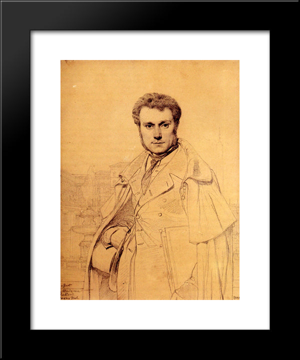 Victor Baltard 20x24 Black Modern Wood Framed Art Print Poster by Ingres, Jean Auguste Dominique