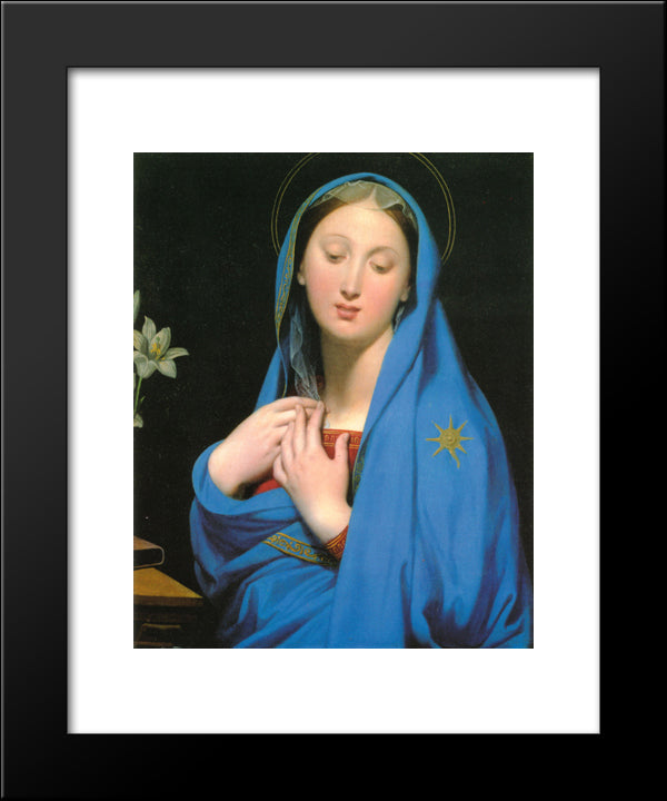 Virgin Of The Adoption 20x24 Black Modern Wood Framed Art Print Poster by Ingres, Jean Auguste Dominique