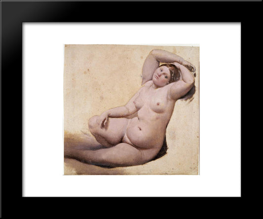 Women With Three Arms 20x24 Black Modern Wood Framed Art Print Poster by Ingres, Jean Auguste Dominique