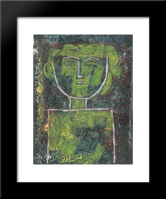 A Figure 20x24 Black Modern Wood Framed Art Print Poster by Jean David