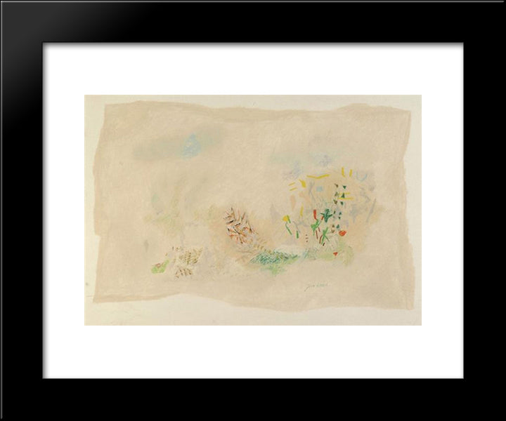 Untitled 20x24 Black Modern Wood Framed Art Print Poster by Jean David