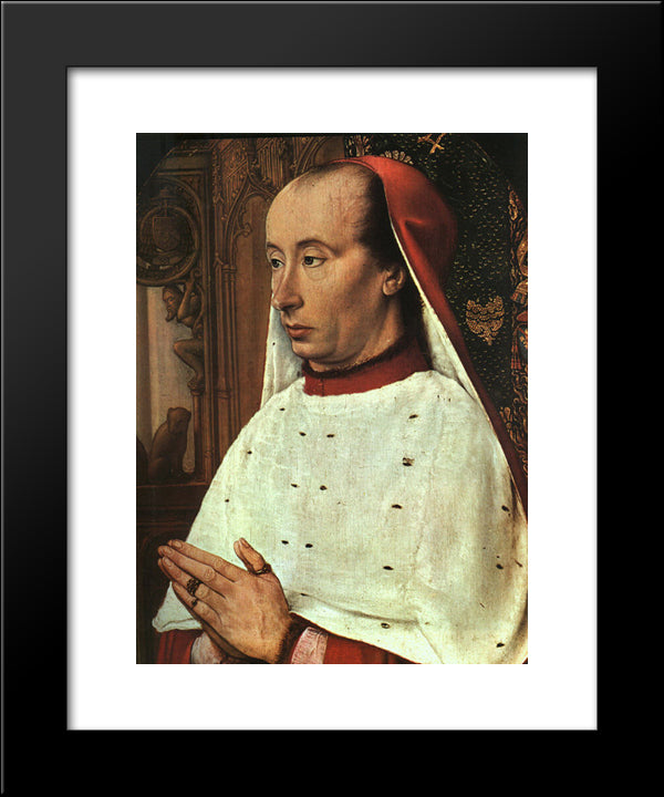 Portrait Of Charles Ii Of Bourbon 20x24 Black Modern Wood Framed Art Print Poster by Hey, Jean