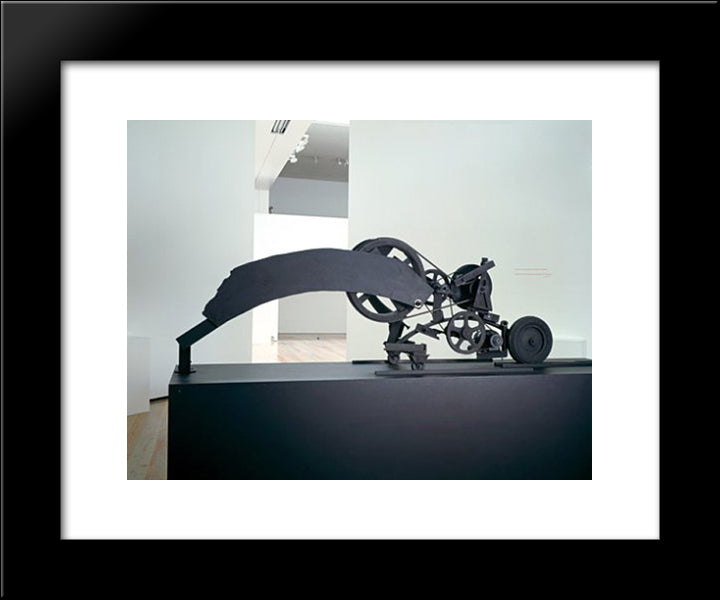 Char Mk 20x24 Black Modern Wood Framed Art Print Poster by Tinguely, Jean