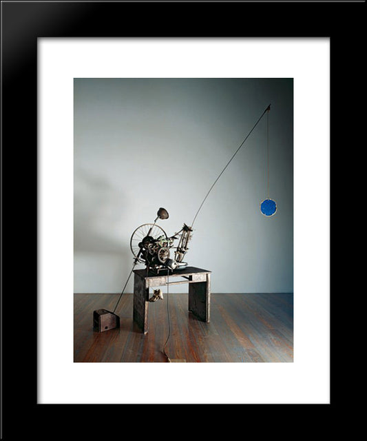 Le Soulier De Madame Lacasse 20x24 Black Modern Wood Framed Art Print Poster by Tinguely, Jean