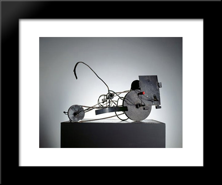 Meta - Matic No. 14 20x24 Black Modern Wood Framed Art Print Poster by Tinguely, Jean