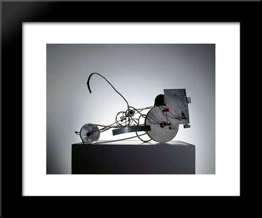 Meta - Matic No. 14 20x24 Black Modern Wood Framed Art Print Poster by Tinguely, Jean